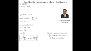 Reciprocating Compressor Part 7 Multistage compressor, WD and min WD, Stage pressure calculation