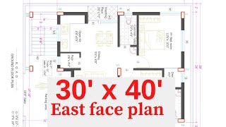 East Facing House 30 40