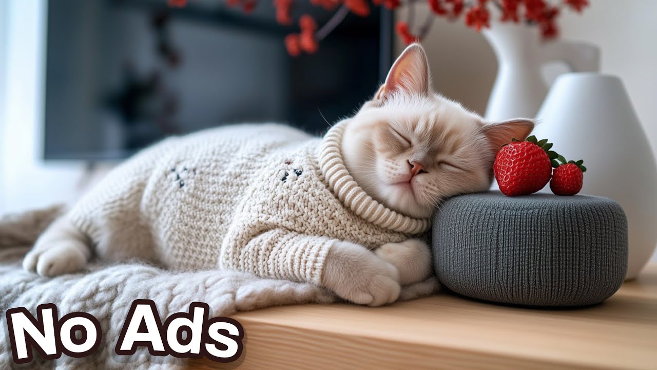 Calming Music for Cats 🐱🎶 Relaxing Piano for Stress Relief & Anxiety Support Deep Sleep | No Ads