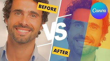 How to Split a Face into 4 Different Colors and Textures in Canva | Step-by-Step Tutorial
