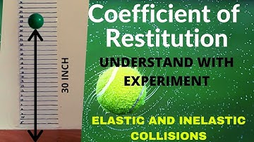 COEFFICIENT OF RESTITUTION | Elastic and Inelastic Collisions | Bouncing Ball Experiment PHYSICS