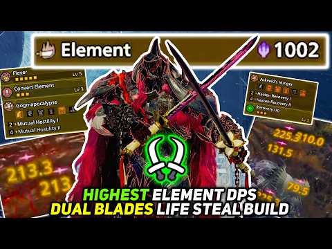 Monster Hunter Wilds: A Melhor Build de Dual Blades - Dano Elemental & Lifesteal!