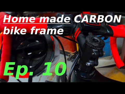 Home made carbon BIKE FRAME project - Ep.10 - Vacuum bagging 2g carbon headset cap