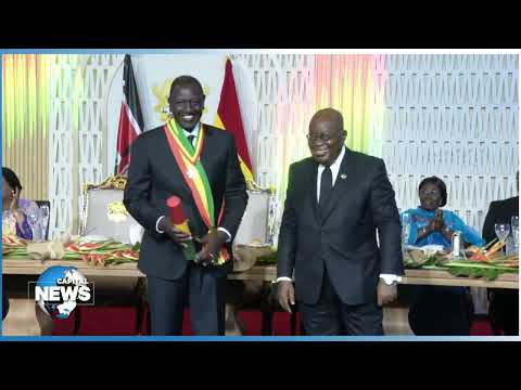 Ruto awarded Ghana's highest honour for being an example to African leaders