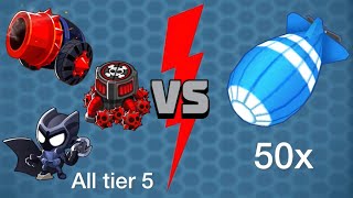 All tier 5 vs 50 MOABS in BTD6