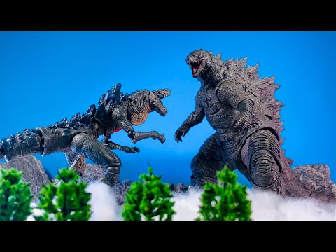 LEGENDARY GODZILLA  vs  ZILLA an epic stop motion battle