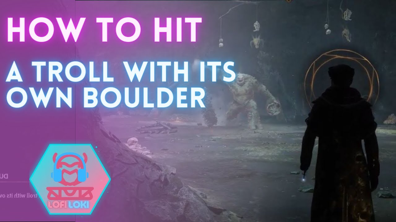 Hit a troll with its own boulder in Hogwarts Legacy Dueling Feat - YouTube