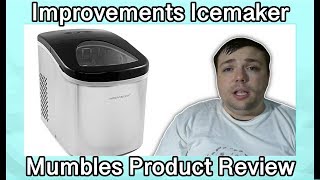 Improvements Compact Stainless Steel Ice Maker Review with Demo - MumblesVideos Product Review