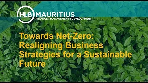 Webinar: Towards Net-Zero: Realigning Business Strategies for a Sustainable Future