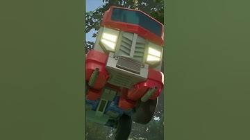 Optimus Prime vs Grimlock | Transformers: CYBERWORLD | Transformers Official