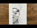 كيفية رسم كاكاشي خطوة بخطوة تعلم رسم كاكاشي هاتاكي من أنمي ناروتو بسهولة للمبتدئين