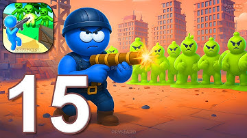 Zombie Apocalypse: Save World - Gameplay Walkthrough Part 15 - Zombie Invasion (iOS, Android)