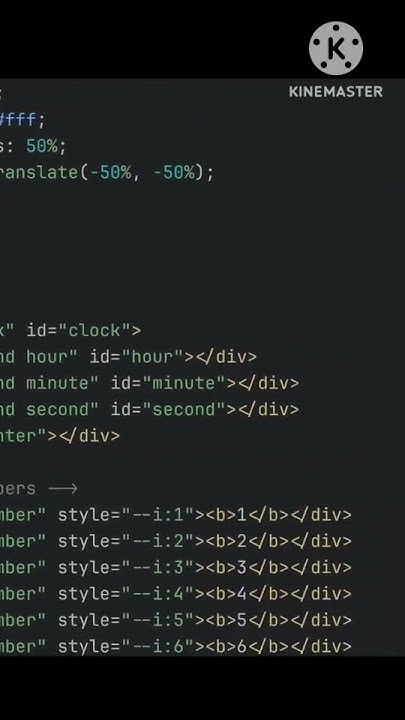 Analog Clock using HTML, CSS & JAVASCRIPT.... - YouTube