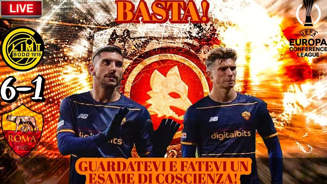 LIVE REACTION BODO GLIMT 6-1 ROMA!GUARDATEVI TUTTI NEGLI OCCHI E FATEVI