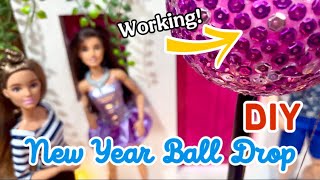 DIY NEW YEAR BALL DROP THAT WORKS! | Doll DIY and How-to