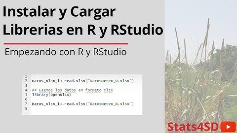 Instalar y Cargar Librerias en R y RStudio