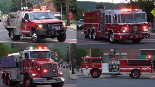 Fire Apparatus Leaving Tunxis Firemen’s Parade 2026