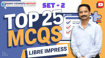 Top 25 MCQs (SET - 2) – Libre Impress | Prep for DOEACC ‘O’ Level, CCC & Govt. Exams!