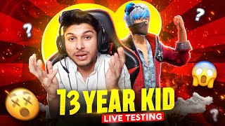 WTF❗13 Year Kid Join Live Testing Against NG Legend ✨ To Join NG Guild 🔥@NonstopGaming_