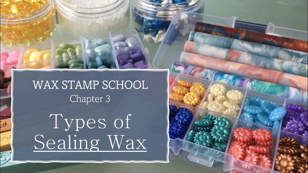 Types of Sealing Wax (Wax beads, Wax sticks, Wax rods) Wax Stamp