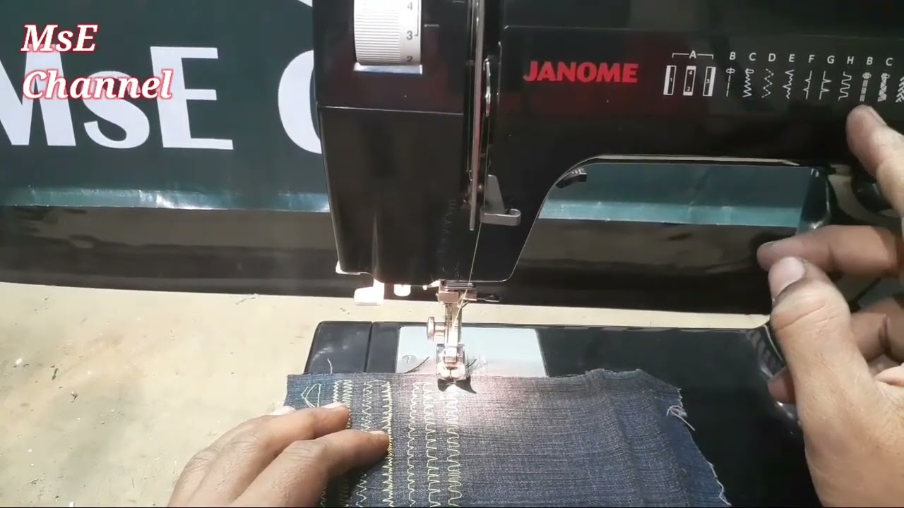 Review Pola Jahitan Mesin Jahit Portabel JANOME HD1000PE