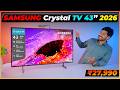 Samsung 43 Inch Crystal UHD 4K Vision AI TV Review [2026] | 30W Speakers, HDR, Tizen OS