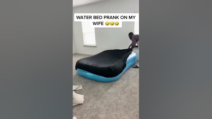 HE TURNED THEIR AIR BED INTO A POOL PRANK ON HIS WIFE #shorts