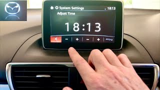Mazda3 Clock Time Adjust Tutorial
