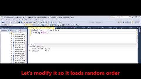 MSSQL -  Select a random row from database table