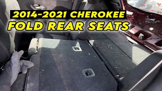 How to Fold the Rear Seats / 2014-2021 Jeep Cherokee
