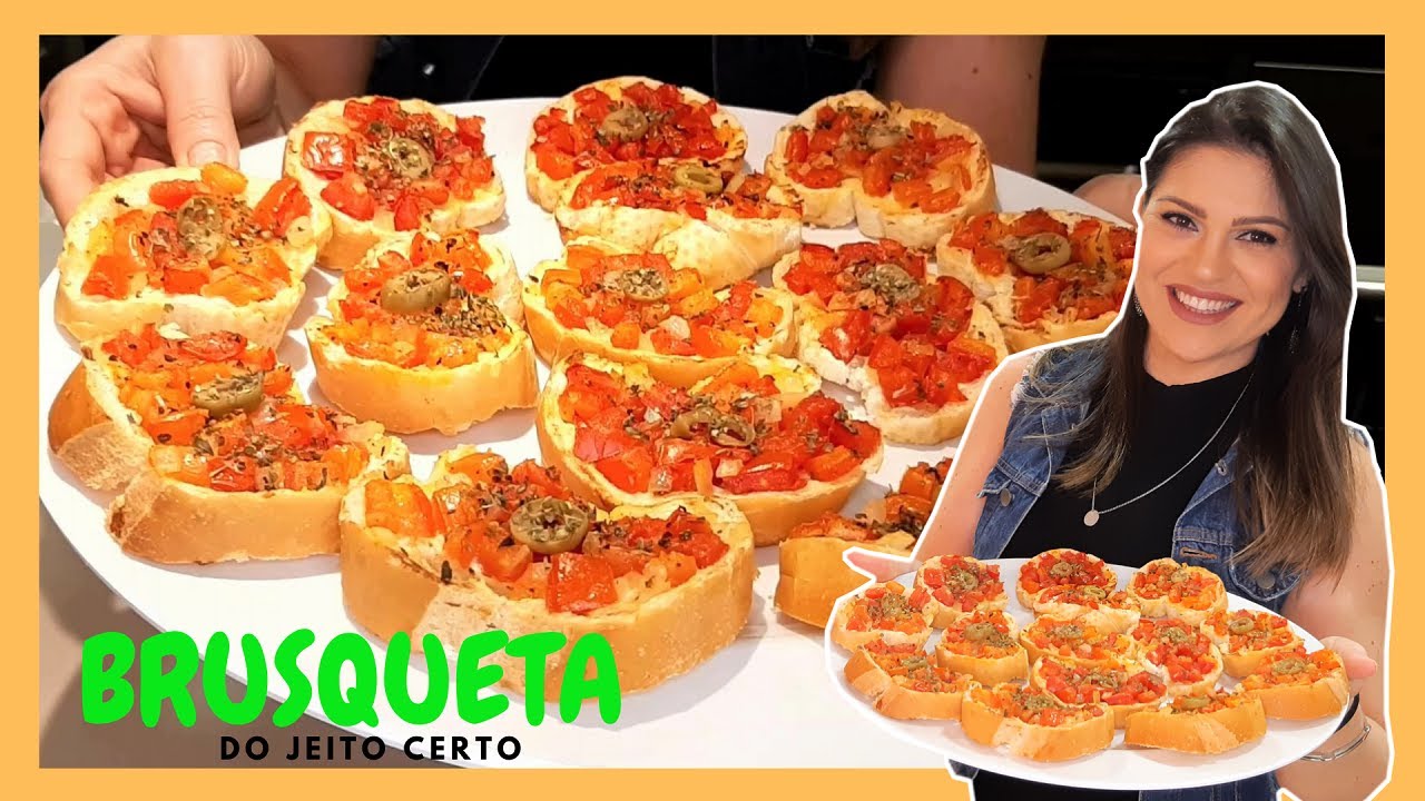 COMO FAZER BRUSQUETA DO JEITO CERTO -  ENTRADINHA SEM ERRO - RÁPIDO E FÁCIL -Cozinha da Danni