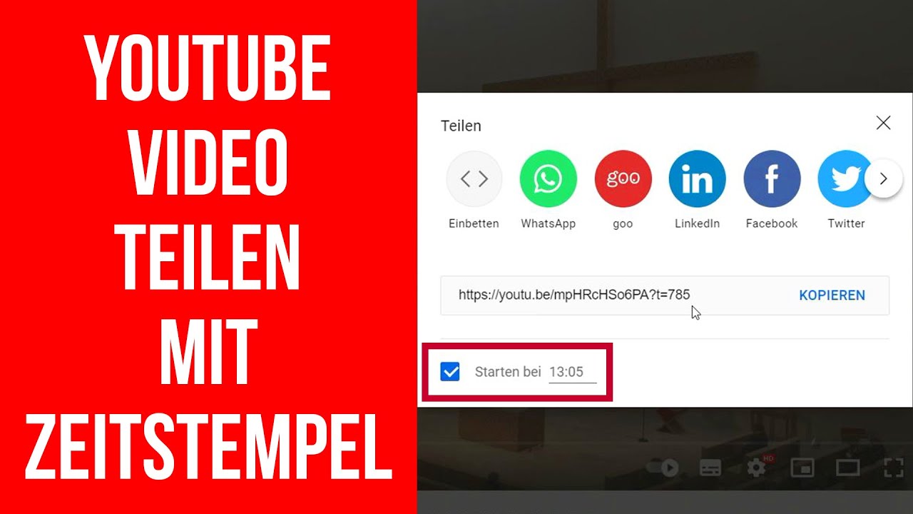 Darf Man Youtube Videos Auf Whatsapp Teilen YouTube Video teilen mit Zeitangabe - YouTube