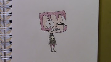 390 - How to Draw Gaz from Invader Zim