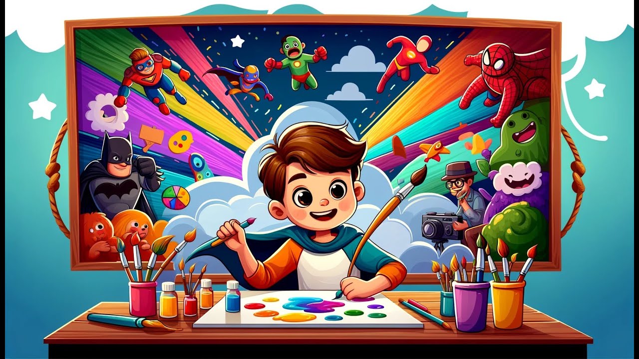 Paint With Spiderman In 4K - Colorful Rhymes & Creative Fun Learning ...