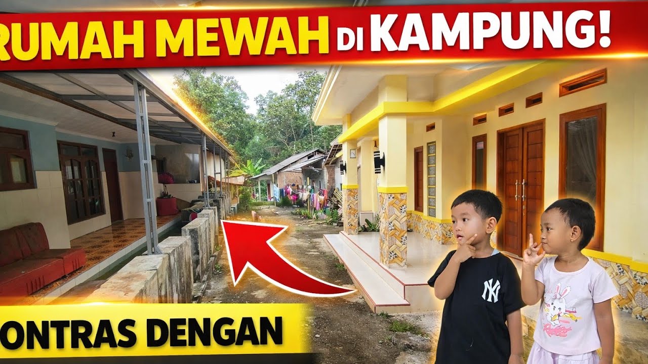 Rumah Mewah di Kampung Bikin Melongo! Kontras dengan Rumah Sekitar