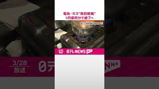 【電気・ガス“負担軽減”】5月使用分で終了へ  「ガソリン補助金」は延長で調整  #shorts