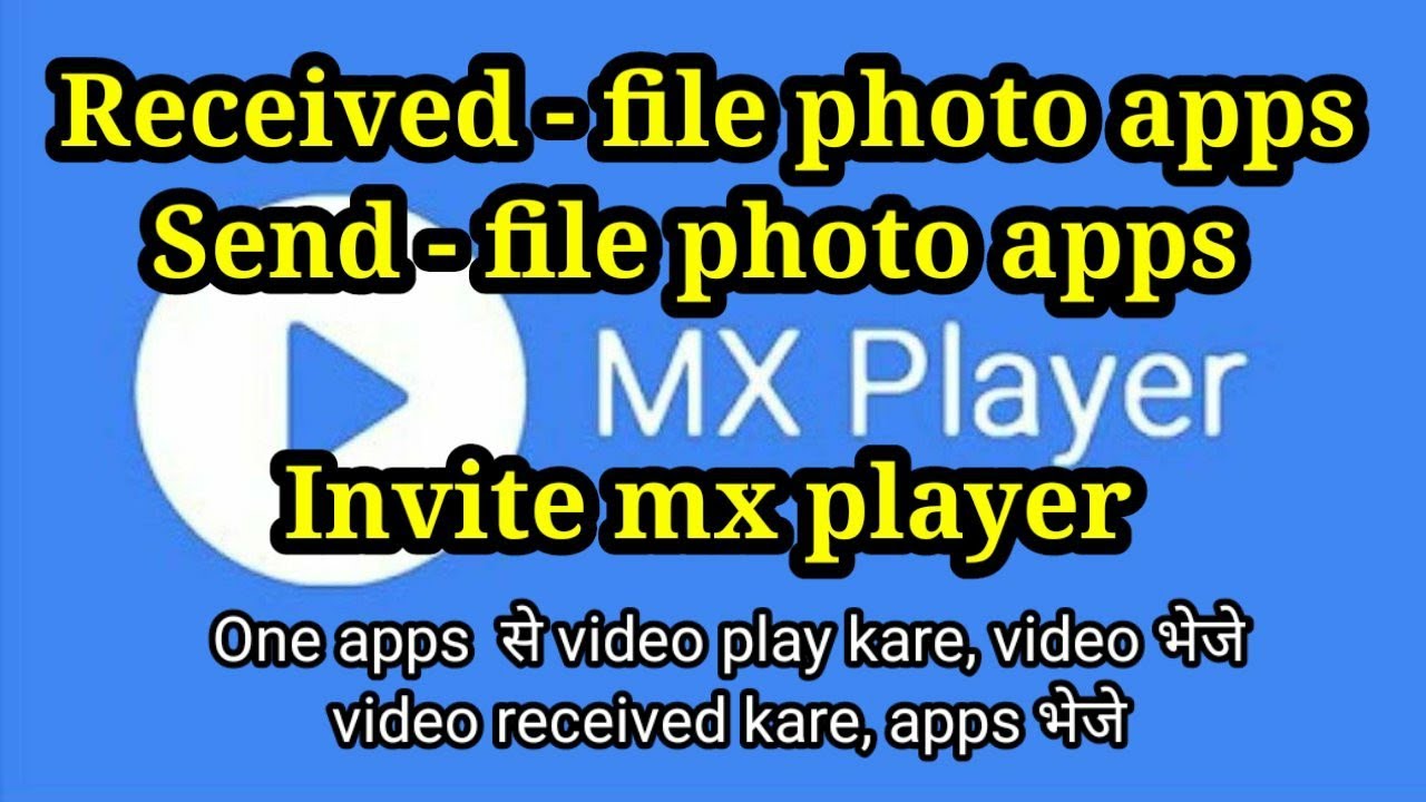mx player se apps share kaise kare mx player se
