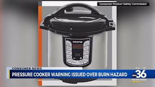 The U.S. Consumer Product Safety Commission warns of burn risk from more than 40,000 Gourmia