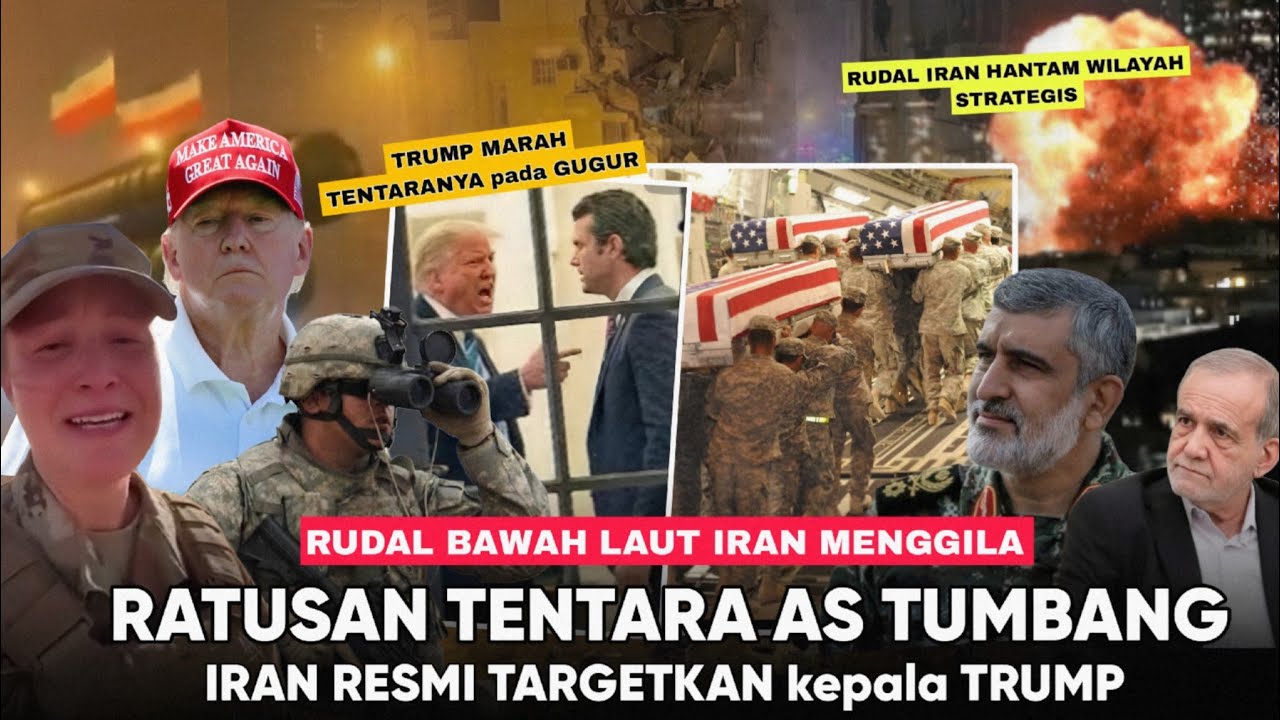 560 Tentara AS Tumbang “IRAN Keluarkan Senjata Mematikan dari Gudang Bawah Laut” Target Kepala TRUMP