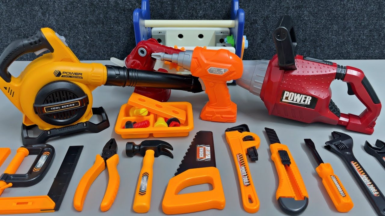 Toy ASMR】大工さんおもちゃ＆電動トリマー開封 🛠️ Builder Toy Tool