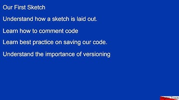 Arduino C++ Lesson 1: Basics of an Arduino Sketch and Commenting Code