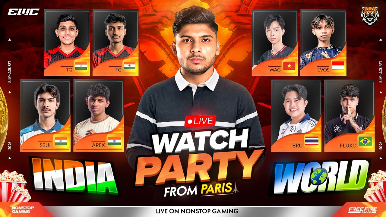 EWC GRP STAGE LAST CHANCE WATCH PARTY FROM PARIS 🤯 || Let's Gooo Team INDIA 🇮🇳      #nonstopgaming