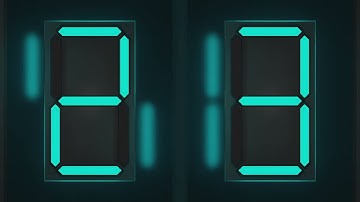 1min 7 segment display animation v2 in blender