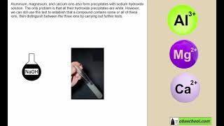 Chemical Analysis – 1.19 Tests for Positive Ions – Testing for Positive Ions