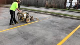 Parking lot striping equipment starting your own business