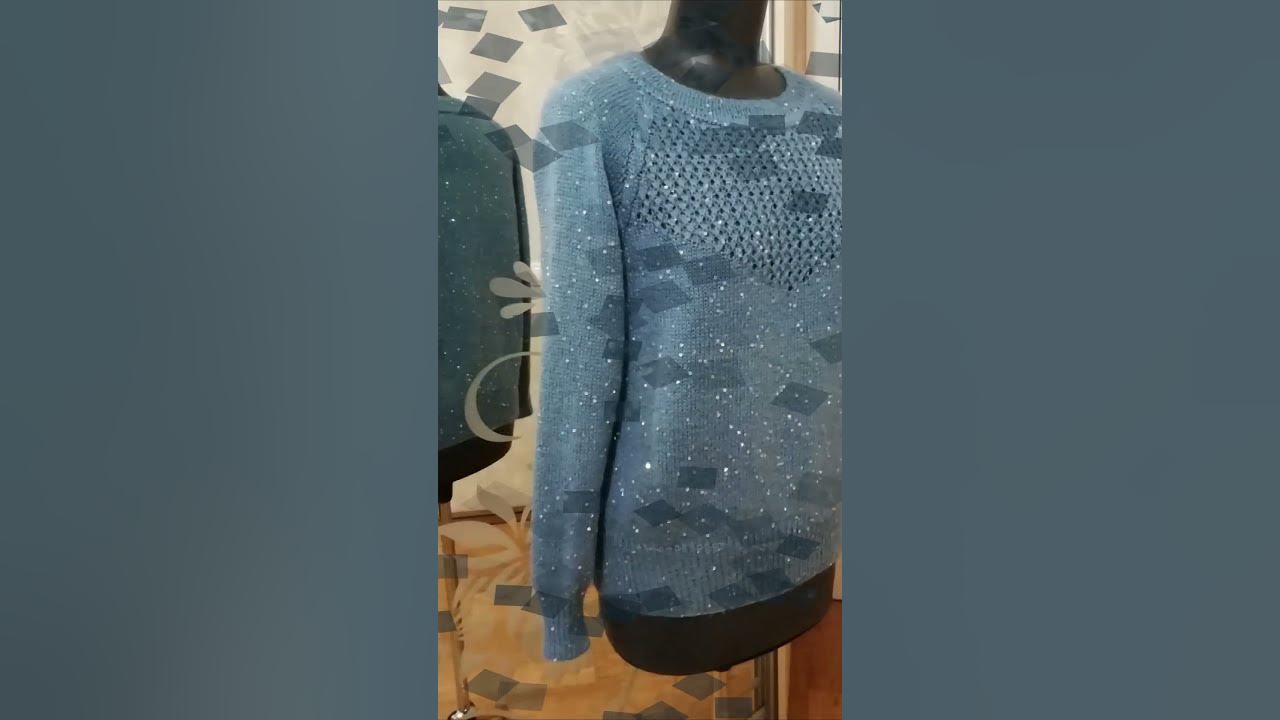 Джемпер спицами из пряжи Ализе ангора голд стар. #реглансверху # ...