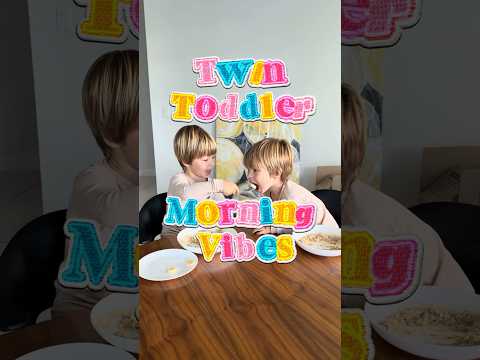 Morning Vibes 🍌#twinmoments #parentinghumor #toddlers #twins #boymom #sweet #cute #shorts #funny
