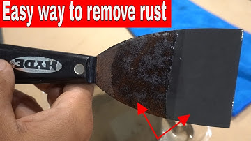 How to remove rust from metal easy way