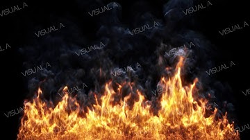 Burning Fire - 3DS Max - FumeFx simulation