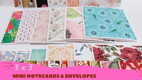 Easy 3 x 3 Notecards and Envelopes | DIY Gift Packaging